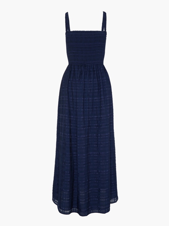 Hill House Dresses & Skirts - Hill House Home The Anita Nap Dress - Navy Sheer Plaid Size XLNavy Sheer Plaid /